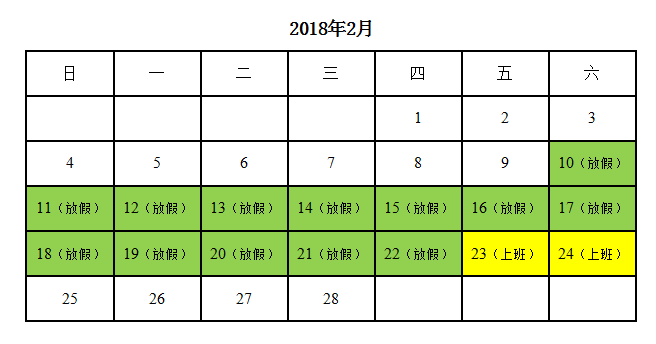 IM电竞
2018年春节放假通知